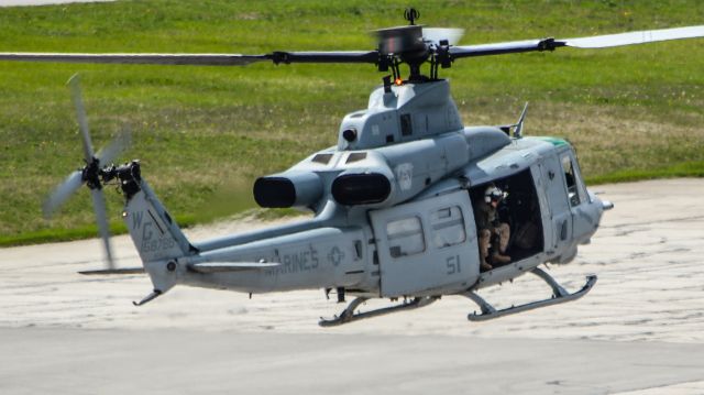 Bell UH-1V Iroquois (16-8786) - REDDOG91, a UH-1Y Venom from HMLA-775 Det. A, lifting off from CMH.