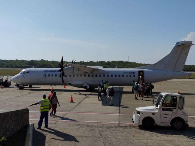 ATR ATR-72 (ZS-XZB) - Vuelo CU881 el 9/Oct/2019.