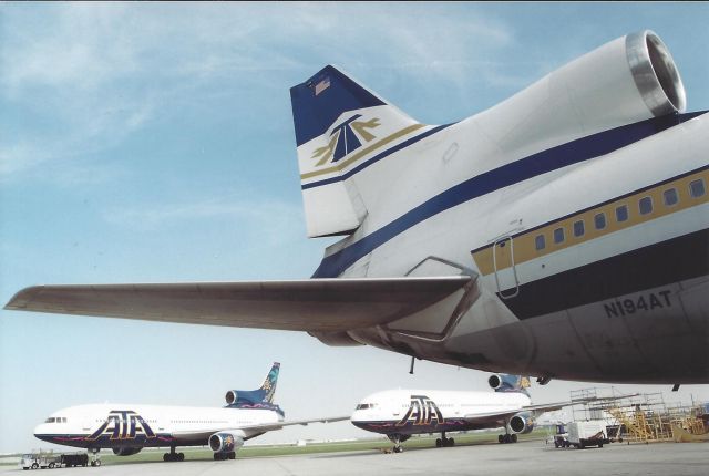 Lockheed L-1011 TriStar (N194AT) - A Trio of Tristars! N194AT, N162AT, N197AT