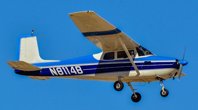 Cessna Skyhawk (N8114B) - N8114B 1957 Cessna 172 Skyhawk s/n 29914 - North Las Vegas Airport  KVGTbr /Photo: Tomas Del Corobr /March 9, 2011