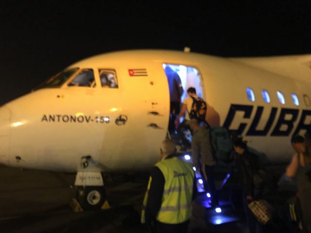 — — - I was worried, but it turned out to be a smooth flight in this Antonov from Bogota to Havana.