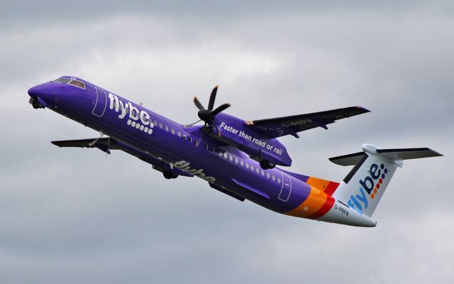 de Havilland Dash 8-400 (G-PRPA) - flybe g-prpa dep shannon after painting by eirtech avation 22/6/15