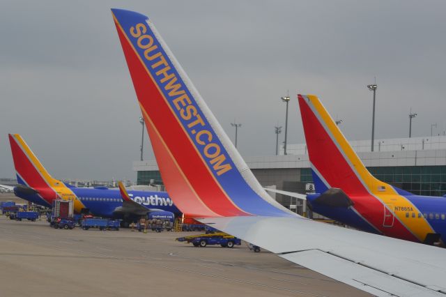 Boeing 737-700 (N7713A) - Pushing back from the gate at KDAL - 2/8/21 