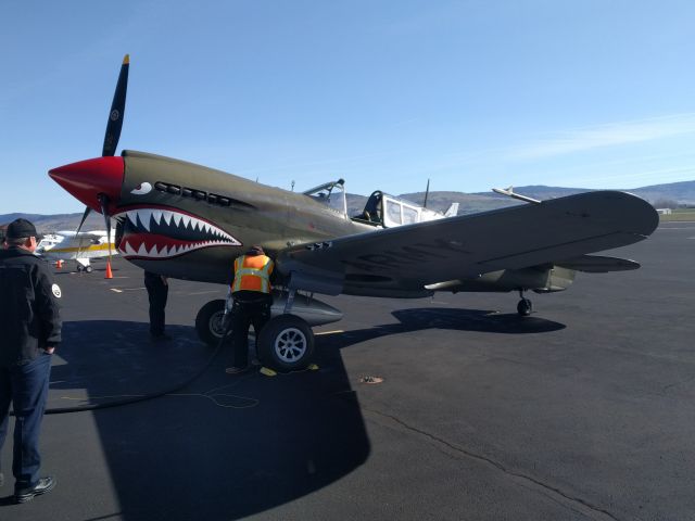 11-3521 — - Aircraft refueling stop on its way the Madras OR to be put on display.