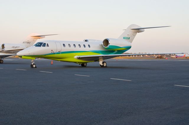 Cessna Citation X (N600AW) - love these colors even in low light they pop !  3rd photo ever uploaded of N600AW on FlightAware.Com