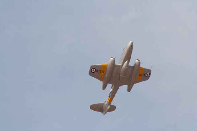 GLOSTER Meteor — - Gloster Meteor T7 WA59 / FMKQ displaying at Southport Airshow 09/09/2012