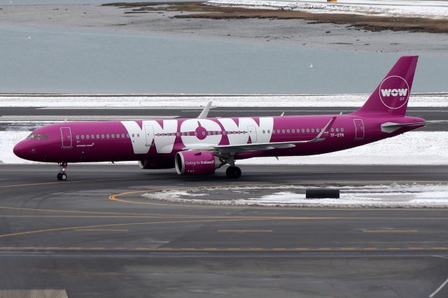 Airbus A321 (TF-DTR) - 'WOW Air 125' arriving from Reykjavik, Iceland