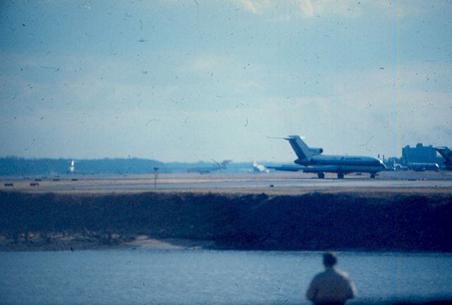 Boeing 727-100 — - Eastern 727 rolls out on runway 33 at KDCA circa 1967-70