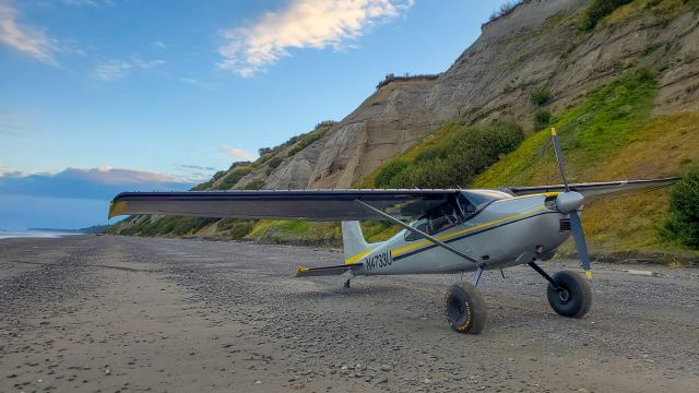 Cessna Skywagon 180 (N4733U) - Some beach, some where