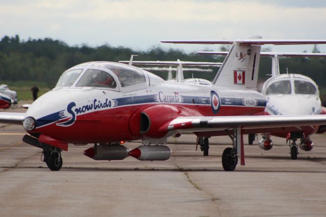 Canadair CL-41 Tutor (11-4033) - Snowbirds Taxiing out for first show in Miramichi in 18 years