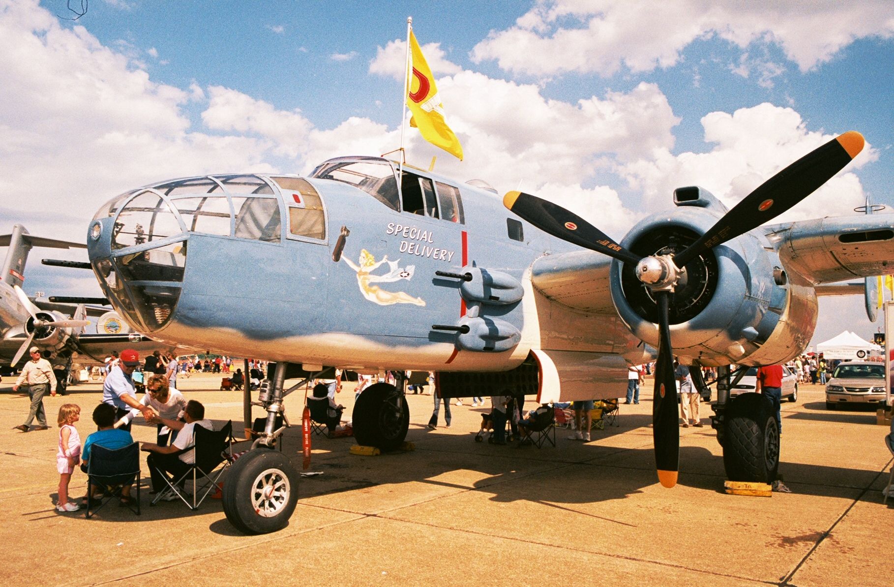 North American TB-25 Mitchell (N333RW) - Showing as a Navy PB-1J, "Special Delivery" - North American B-25J, N333RW, at Barksdale AFB Airshow in 2005.