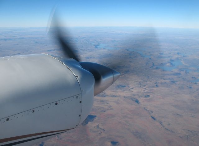 Cessna Chancellor (ZS-LTY) - Climb out from Lanseria, South Africa