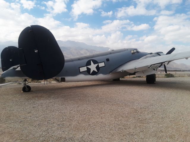 — — - Lockheed PV-2 harpoon on display at Palm Springs Air Museum