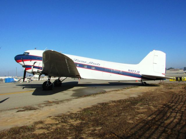 Douglas DC-3 (N403JB) - On display at Long Beach