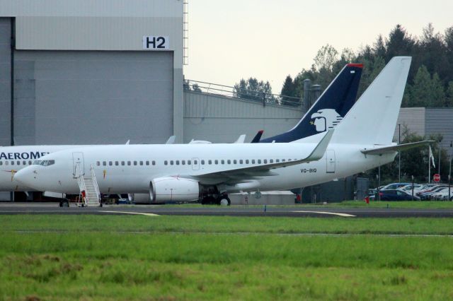 Boeing 737-700 (VQ-BIQ) - Seen here on 30-Aug-21 two days prior to positioning to EGSY for continued storage.