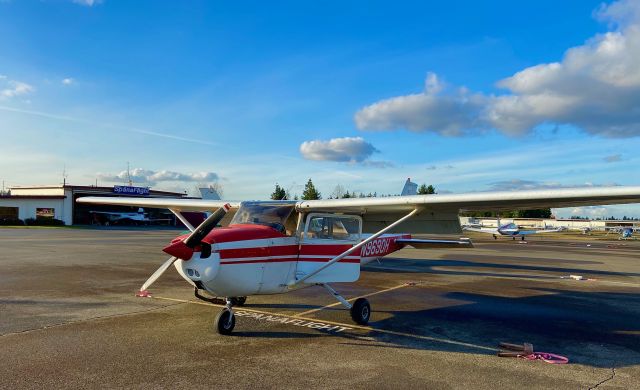 Cessna Skyhawk (N9690H) - Niner-Zero-Hotel at Spanaflight on a beautiful late-winter day.