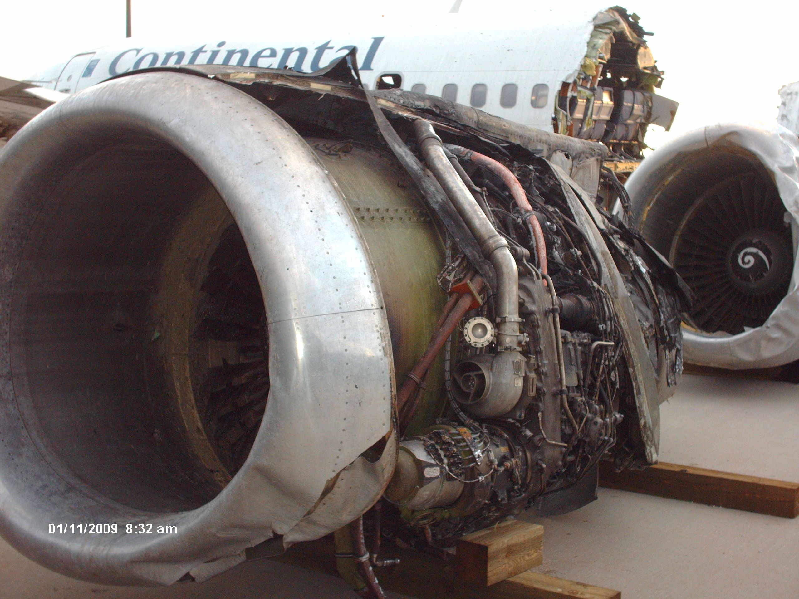 Boeing 737-700 (N18611) - The #2 engine that was on fire on takeoff roll. I spoke with the Frontier crew that was position and hold right behind this bird. They saw the whole thing, said the #2 engine was on fire, and then the plane just shot off the side of the runway... Scary to see I bet.