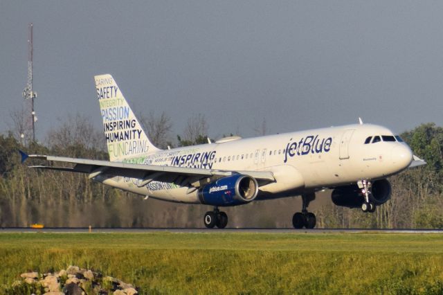 Airbus A320 (N598JB) - Delivered to JetBlue in November 2004br /Inspiring Humanity Livery painted February 2015br /Configured from Y150 to Y162 in June 2019