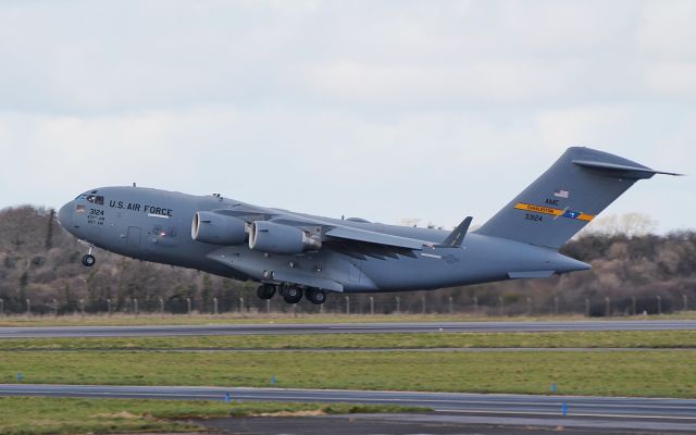 03-3124 — - "rch967" usaf charleston c-17a 03-3124 dep shannon 8/3/18.