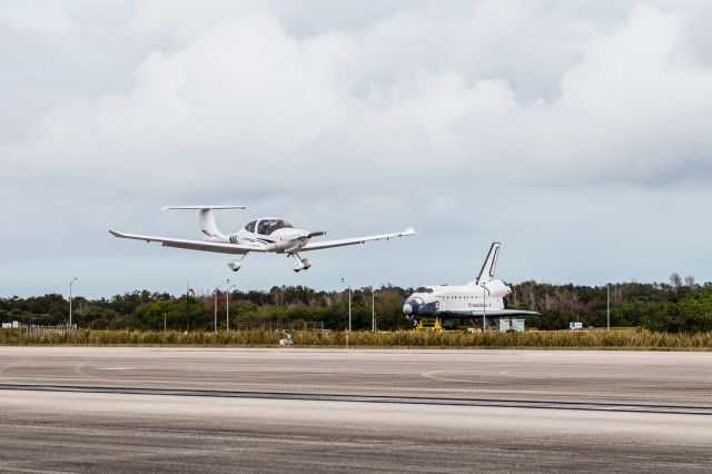 Diamond Star (N68C) - N68C landing at Nasa Shuttle Landing Facility 2020 special event.