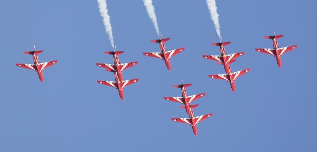 Boeing Goshawk — - Red Arrows at Jersey CI Aug 8, 2016