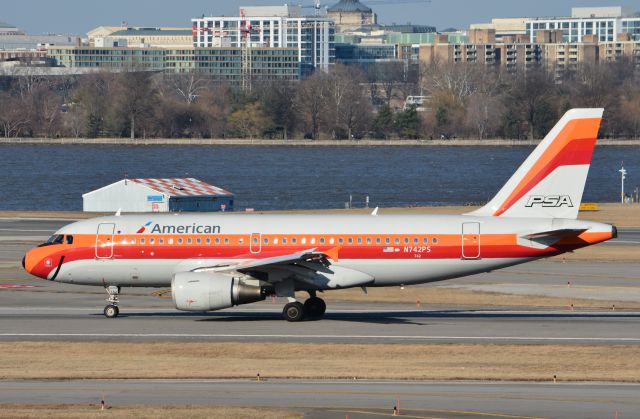 Airbus A319 (N742PS) - About to exit RWY 1