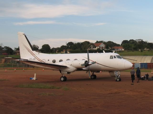 Grumman Gulfstream 1 (ZS-JIS) - At Entebbe, Uganda.