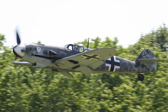 N109GY — - Military Aviation Museum's Messerschmitt Bf 109 takes off during Warbirds Over the Beach 2019