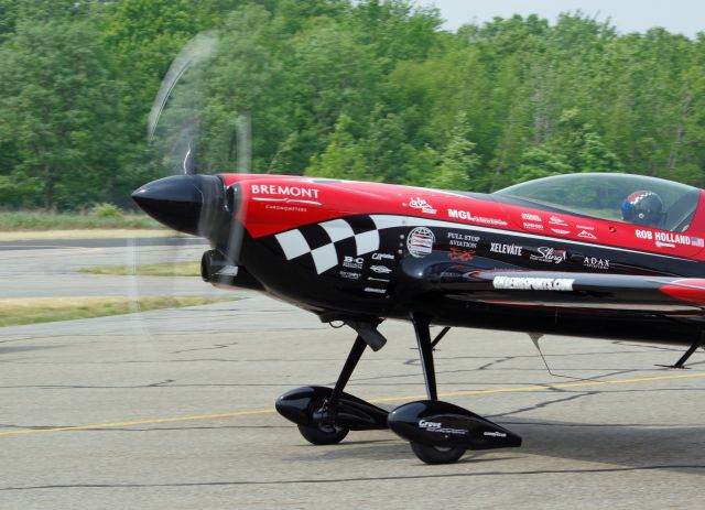 NX530RH — - GREENWOOD LAKE AIRPORT, WEST MILFORD, NEW JERSEY, USA-JUNE 11, 2023: Seen by RF at the 2023 Greenwood Lake Airshow was Unites States and World Champion Aerobatic Pilot Rob Holland taxiing his aircraft after completing his afternoon performance.