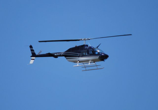 Bell JetRanger (N57Z) - HELICOPTERS INC taking off and landing at KJQF - 7/9/14