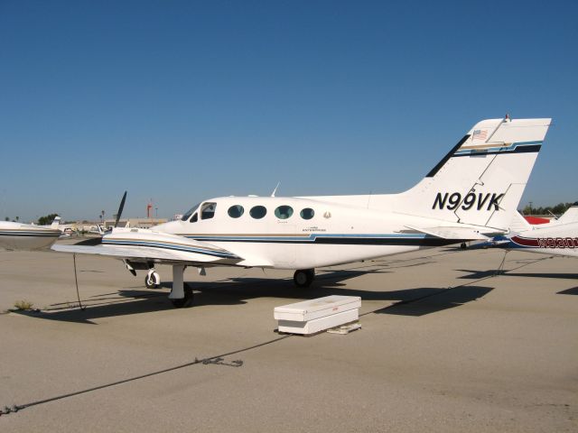 Cessna 421 (N99VK) - PARKED AT FULLERTON