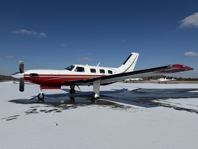 Piper Malibu Mirage (N135FL) - First landing after snow