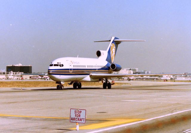 Gulfstream Aerospace Gulfstream IV (N502MG) - KLAX - 2MG about to depart for Runway 25R for departure from the Imperial Terminal.