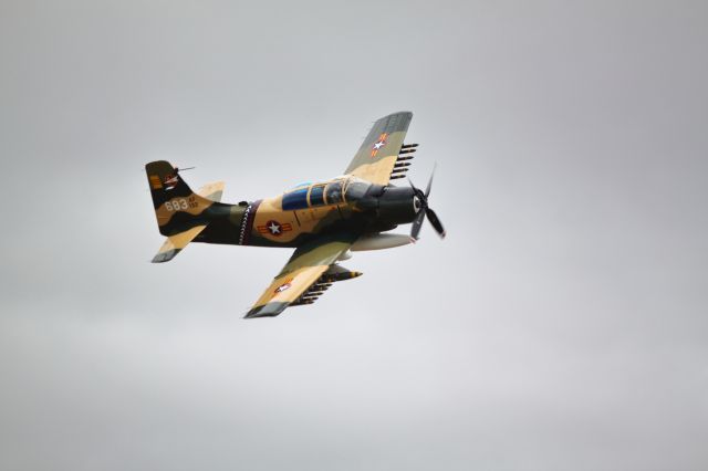 Douglas AD Skyraider — - Douglas AD5 Skyraider at Pikes Peak Regional Air Show, 9/23/17