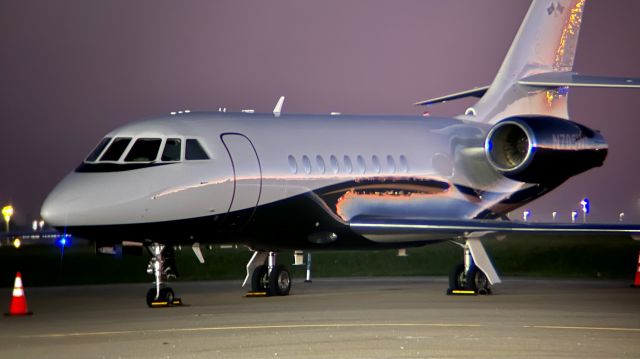 Dassault Falcon 2000 (N705WL) - A gorgeous Falcon 2000 posing in the fading September evening sun, at Million Air Indy. br /br /This aircraft is a 2002 Dassault Falcon 2000, SN 187, owned by WHS LLC. 9/30/22. 