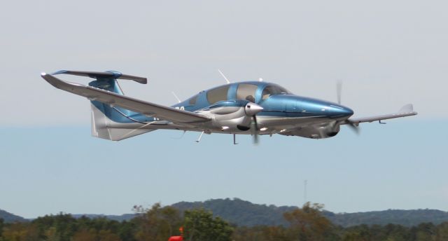 Diamond DA-62 (N628DC) - A Diamond DA 62 departing Northeast Alabama Regional Airport, Gadsden, AL, via Runway 6 - October 18, 2019.