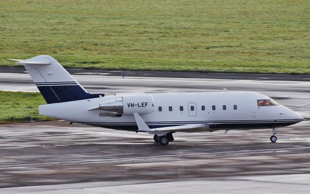 Canadair Challenger (VH-LEF) - vh-lef at shannon 28/9/14.