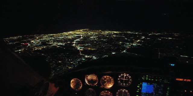 Cessna 310 (N6933T) - Lake Erie on the horizon