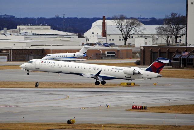 Canadair Regional Jet CRJ-900 (N309PQ) - Arriving from Minneapolis on 12/29/2019.