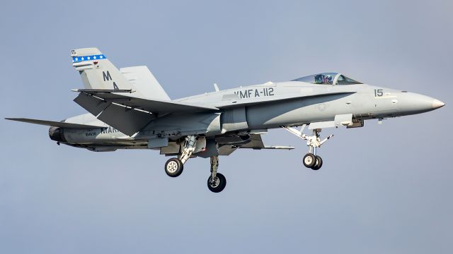 McDonnell Douglas FA-18 Hornet (16-4636) - COWBOY11 approaching Andrews' 19R from Nashville