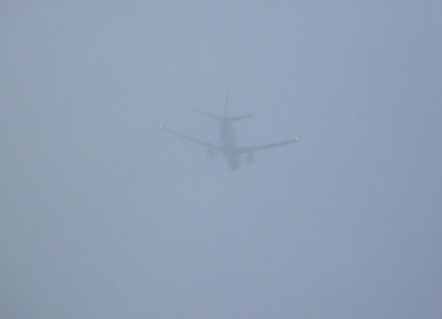 — — - A fly-by on a foggy day. May 2014