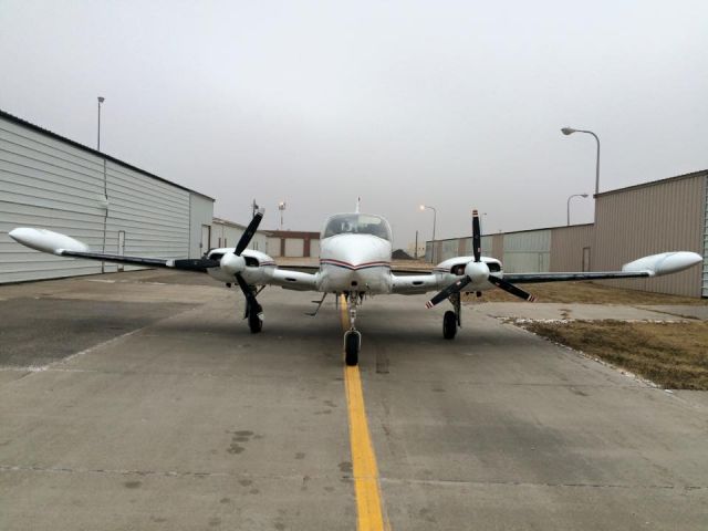 Cessna 310 (N103RM) - Hard days flying in North Dakota