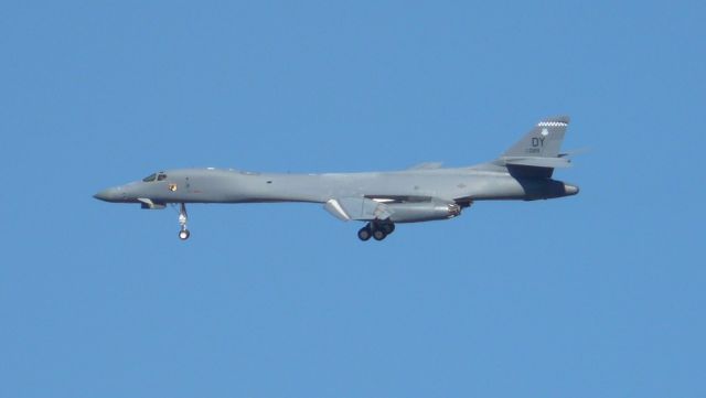 — — - On a left base for runway 22 Cannon AFB, NM.  Taken from my driveway in Clovis, NM