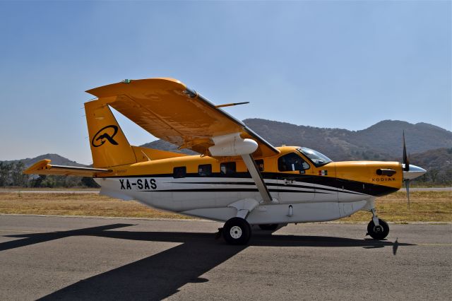 Daher Kodiak 100 (XA-SAS) - Quest Kodiak 100 XA-SAS MSN 100-0073 of Minera del Norte SA de CV. Is taxiing for take off from 04 runway at Mexico City Atizapan Airport AZP/MMJC (02/2024).