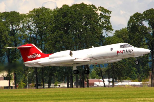 Learjet 35 (N56EM) - 1977 GATES LEARJET CORP. 35A Departing Rwy 13 Hillsboro, Oregon. 6-24-12