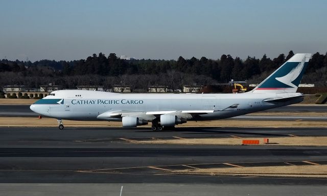 Boeing 747-400 (B-LIC) - Taxing at NRT.(2016/02/17)