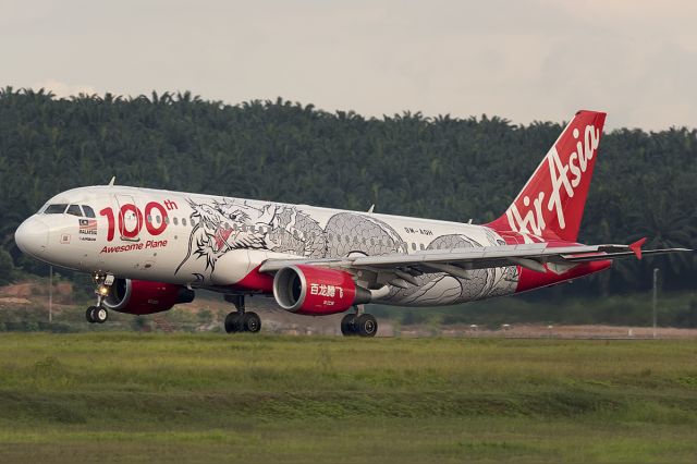 Airbus A320 (9M-AQH) - 17th Dec., 2014.  100th Airbus for AirAsia