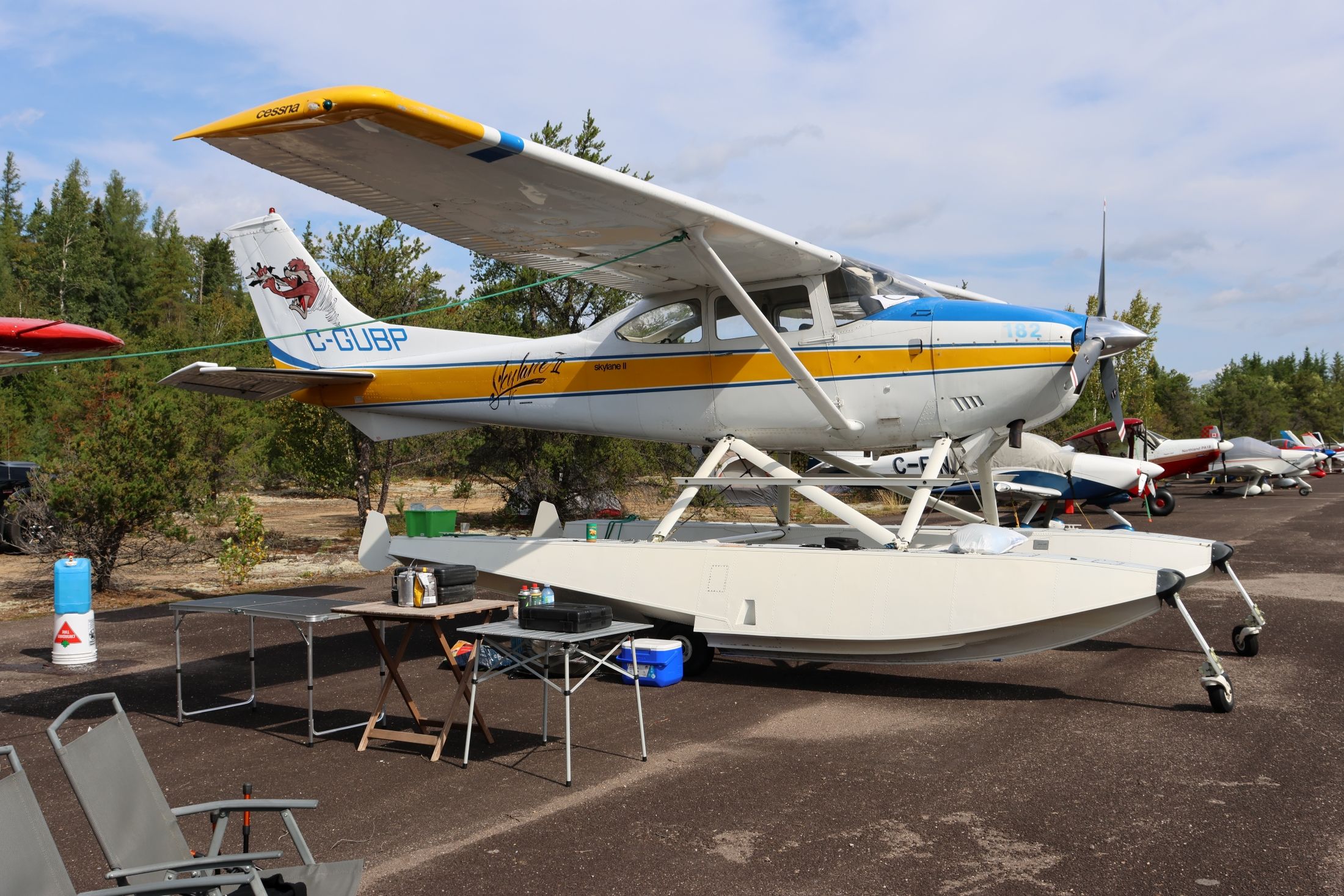 Cessna Skylane (C-GUBP) - C-GUBP Cessna Skylane II 182-P RVA à CSQ4 Aéroport de Casey QC. le 02-09-2023 à 10:56