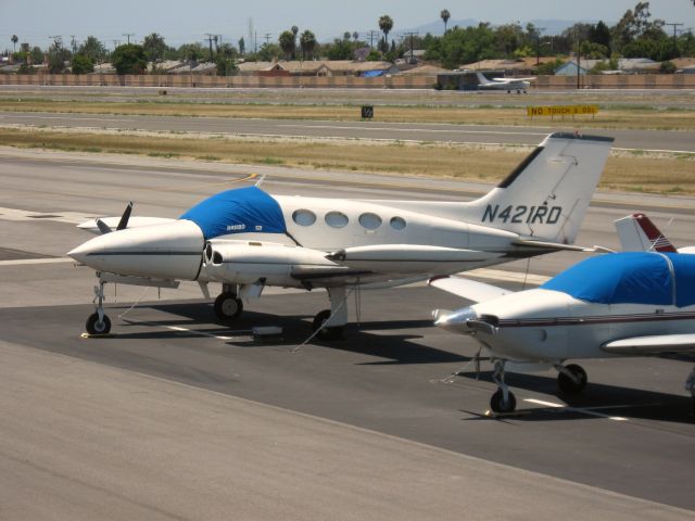 Cessna 421 (N421RD) - PARKED AT COMPTON