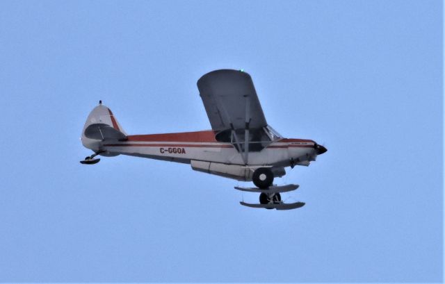 C-GGOA — - C-GGOA Piper PA-18-150 Super Cub survolant la ville de Lavaltrie le 11-01-2023 à 16:1